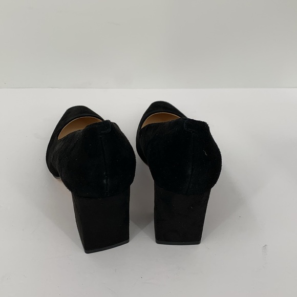 Marc Fisher Keri suede pumps shoe black chunky block heel new 7 - Picture 7 of 7